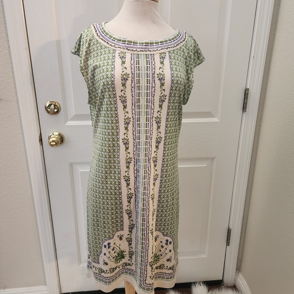 Tory Burch Print Sleeveless Dress Size XL